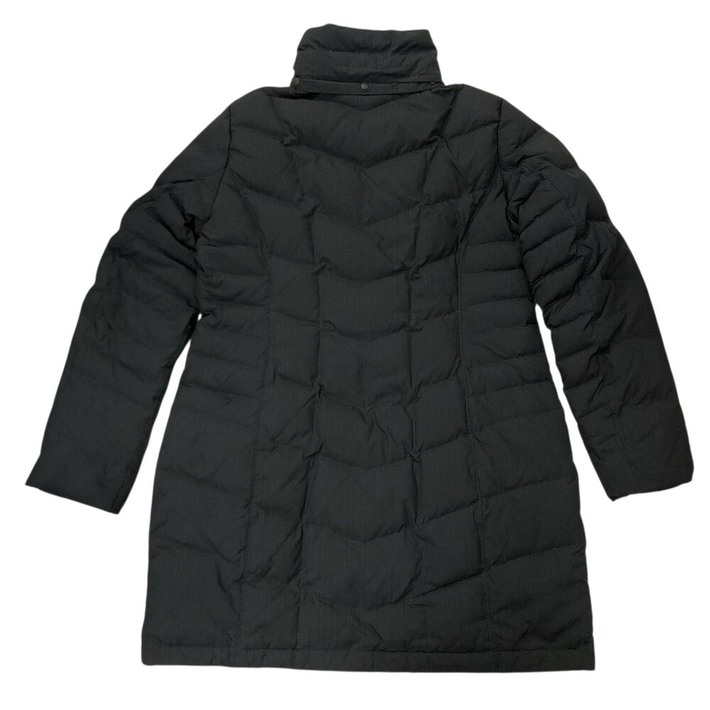 Lands End Womens Medium 10-12 Black Down Filled Puffer Coat Jacket Parka Winter - Picture 4 of 10